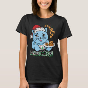 CookiesベーキングCrew Cat Tシャツ