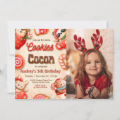 Cookies & ココア - 写真招待状付き 招待状 (正面)