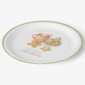 Cookies and Cocoa Winter Baby Shower  ペーパープレート (アングル)