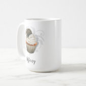 Cookies and cream cupcake mug コーヒーマグカップ (正面左)