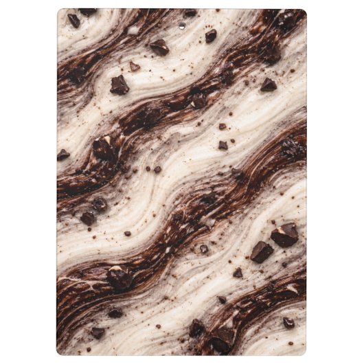 Cookies and Cream Milkshake Marble Texture Design クリップボード (裏面)