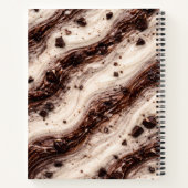 Cookies and Cream Milkshake Marble Texture Design ノートブック (裏面)