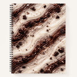 Cookies and Cream Milkshake Marble Texture Design ノートブック