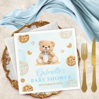 Cookies and milk Baby Shower - Cookie Baby Shower スタンダードカクテルナプキン