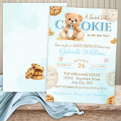 Cookies and Milk Baby Shower - Teddy Bear Baby Sho 招待状