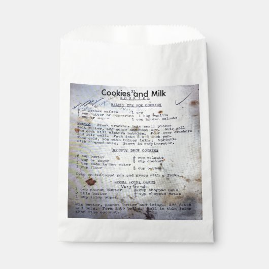 Cookies and Milk Cookie Sleeve フェイバーバッグ (正面)