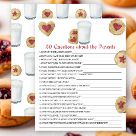 Cookies baby shower - 20 Questions about Parents