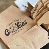 Cookies Backed With Love Heart Custom Name ラバースタンプ