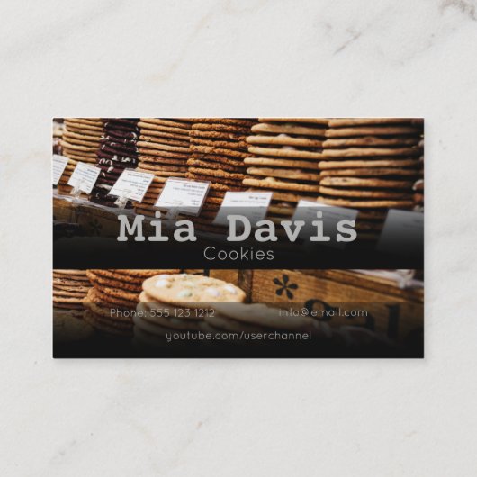 Cookies Bakerの販売名刺 名刺 (裏面)