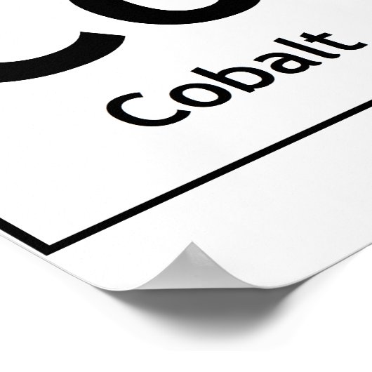 CoOKIEs Chemistry Periodic Table Words Element Sym ポスター (角)