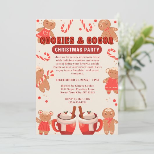 Cookies & Coca Christmas Party 招待状 (スタンド正面)