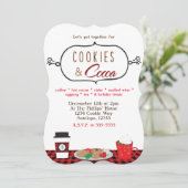COOKIES & COCOAホリデーパーティー招待状 招待状 (スタンド正面)