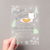 Cookies & Cocoa Baby Shower アクリル招待状 (インサイチュ (ポータブル))