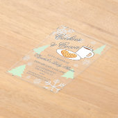 Cookies & Cocoa Baby Shower アクリル招待状 (レイダウン)