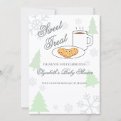 Cookies & Cocoa Baby Shower サンキューカード (正面)