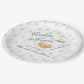 Cookies & Cocoa Baby Shower ペーパープレート (アングル)