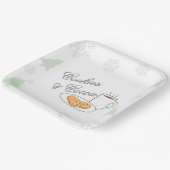 Cookies & Cocoa Baby Shower ペーパープレート (傾斜あり)