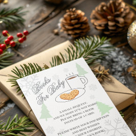 Cookies & Cocoa Baby Shower Books For Baby エンクロージャーカード