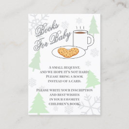 Cookies & Cocoa Baby Shower Books For Baby エンクロージャーカード