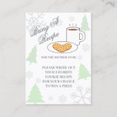 Cookies & Cocoa Baby Shower Recipe エンクロージャーカード (正面)