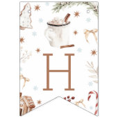 Cookies & Cocoa Birthday Banner バンティングフラッグ (第2の旗)