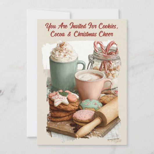 Cookies, Cocoa & Christmas Cheer 招待状 (正面)