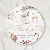 Cookies & Cocoa Favor Tags フェイバータグ (正面)