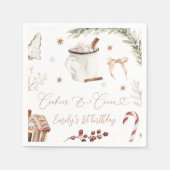 Cookies & Cocoa Napkin スタンダードカクテルナプキン (正面)