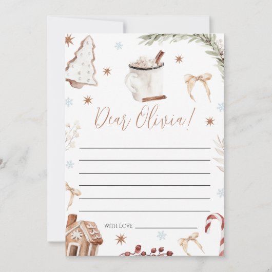 Cookies & Cocoa Time Capsule Card 招待状 (正面)