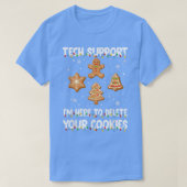 Cookies Eater Computer Tech Support Joke Christmas Tシャツ (デザイン正面)