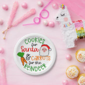 Cookies for Santa & Carrots for Reindeer ペーパープレート (パーティー)