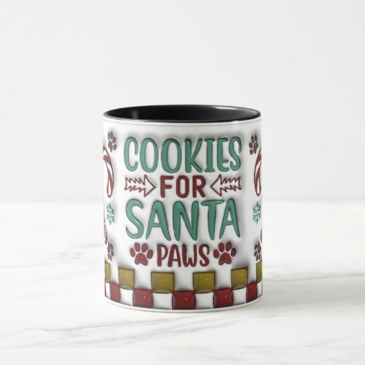 Cookies for Santa Paws Mug マグカップ (中央)