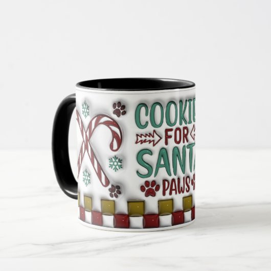 Cookies for Santa Paws Mug マグカップ (正面左)