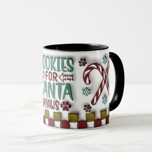 Cookies for Santa Paws Mug マグカップ (正面右)