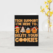 Cookies Support Tech I'm Delete Here カード (黄色い花)