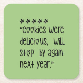 Cookies were delicious スクエアペーパーコースター