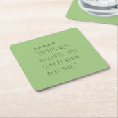 Cookies were delicious スクエアペーパーコースター (アングル)