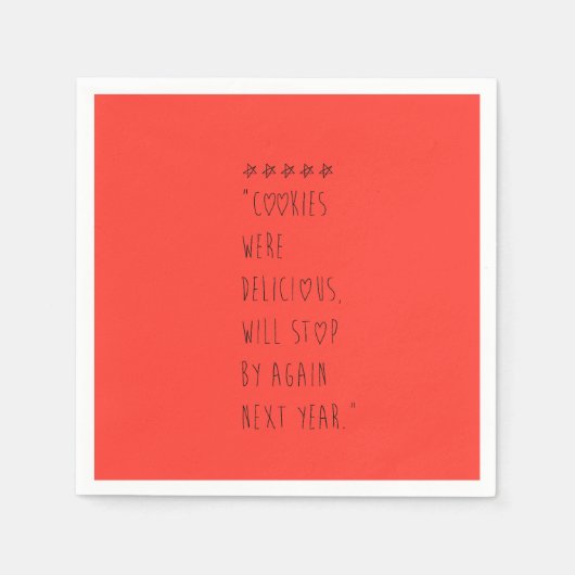 Cookies were delicious スタンダードカクテルナプキン (正面)