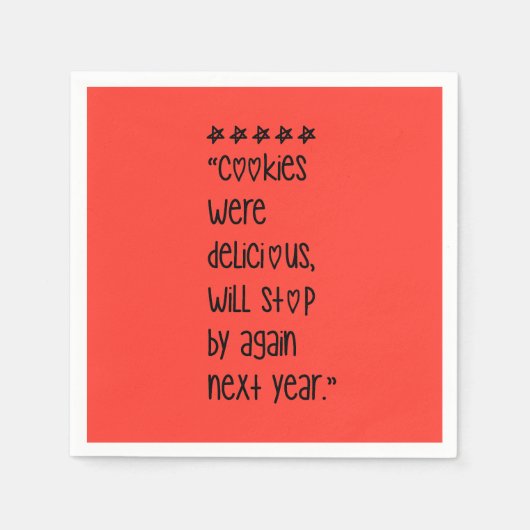 Cookies were delicious スタンダードカクテルナプキン (正面)