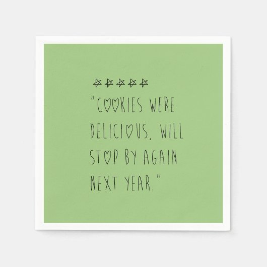 Cookies were delicious スタンダードカクテルナプキン (正面)