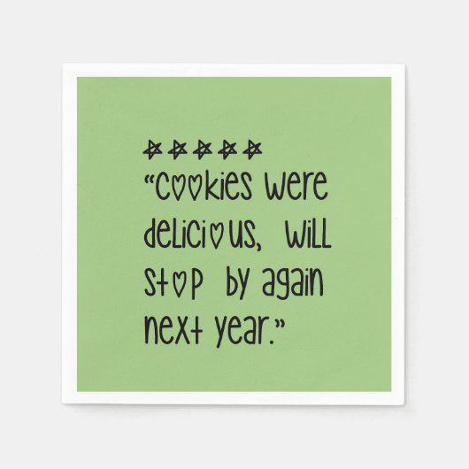 Cookies were delicious スタンダードカクテルナプキン (正面)