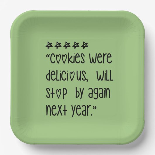 Cookies were delicious ペーパープレート (正面)