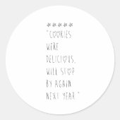 Cookies were delicious ラウンドシール (正面)