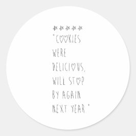 Cookies were delicious ラウンドシール