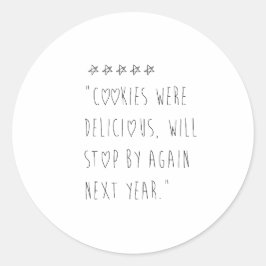 Cookies were delicious ラウンドシール