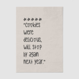 Cookies were delicious 薄葉紙