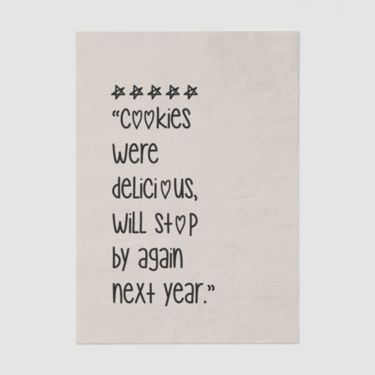 Cookies were delicious 薄葉紙 (正面)