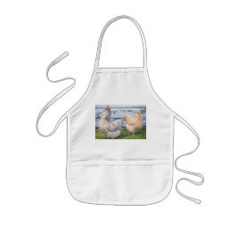 Cooking Apron Two Chickens Farmhouse  子供用エプロン