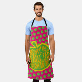 Cooking apron with funny meme エプロン (着用した状態)