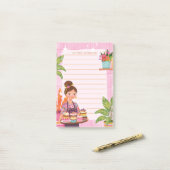 Cooking Baking Kitchen Cute Flowers Floral Girly ポストイット (デスク上)